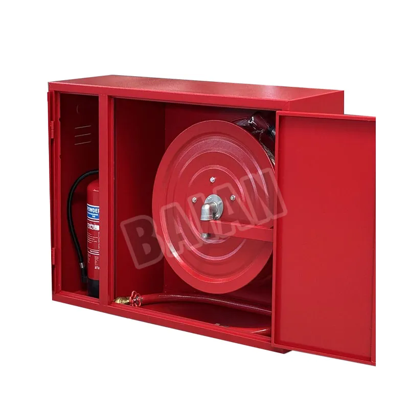 Double door with glass fire cabinet