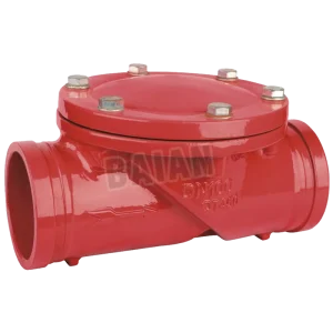 H84X-16 Grooved Type Rubber Flap Check Valve